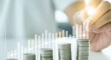 Money growing over time.